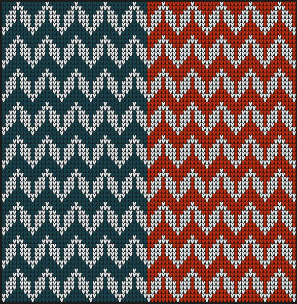 Knitting pattern sweater123 — Stock Vector
