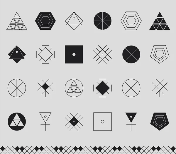 Set of geometric hipster shapes453441 — Stock Vector