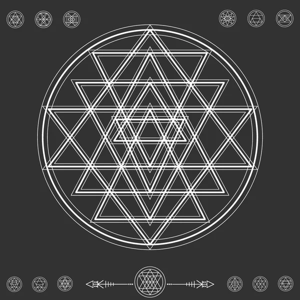 Geometrik hipster şekiller 9z72211black kümesi