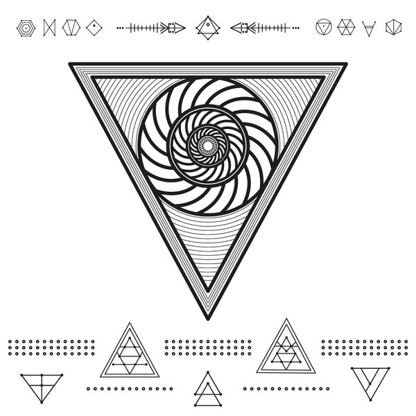 Set of geometric hipster shapes 9znl72211