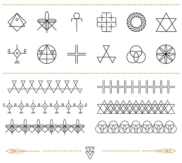 Σύνολο γεωμετρικά hipster shapes11d — Διανυσματικό Αρχείο