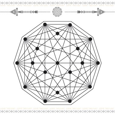 geometrik simgesi sihirli 1black