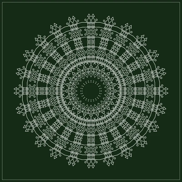 Cercle hipster géométrique — Image vectorielle