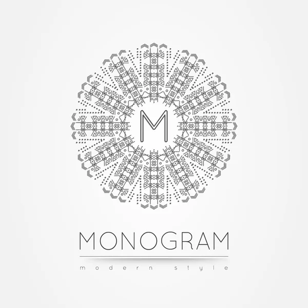 MONOGRAMA icono 56trd wff — Archivo Imágenes Vectoriales