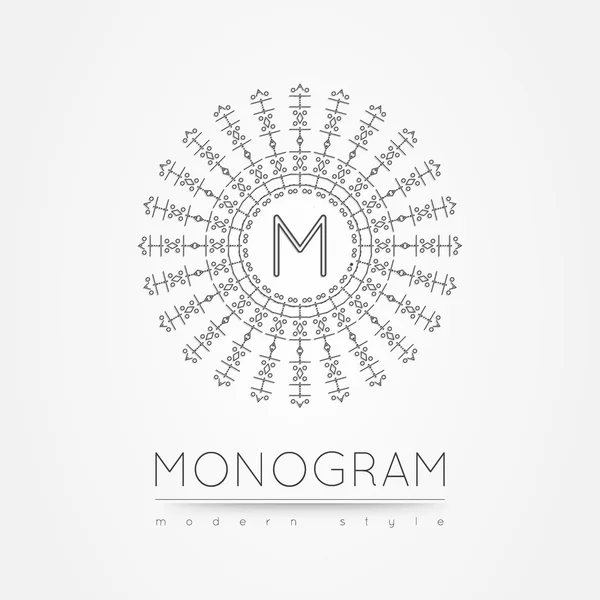 Monogram pictogram 56trd voorschrijft — Stockvector