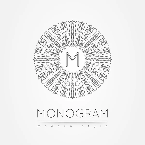 MONOGRAMA icono 56trd wff — Archivo Imágenes Vectoriales