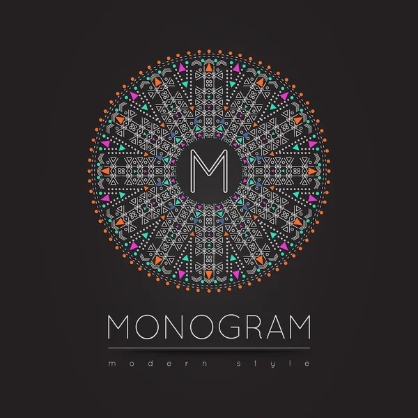 Ícone MONOGRAMA 56trd wff —  Vetores de Stock