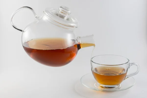 Flying teapot pours tea 14