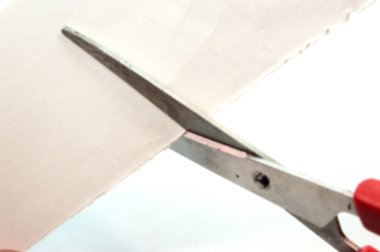 Bulanık görüntüleri, makas kesim kağıt.