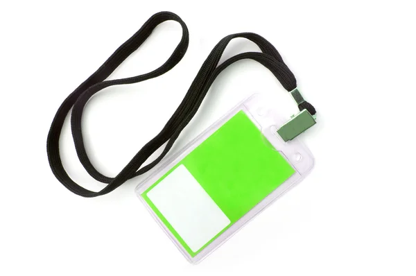 Yeşil yaka beyaz arka plan üzerinde izole