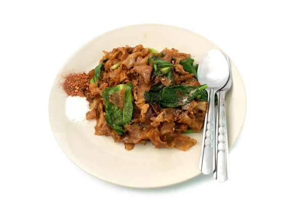 Kızarmış noodle pork ile