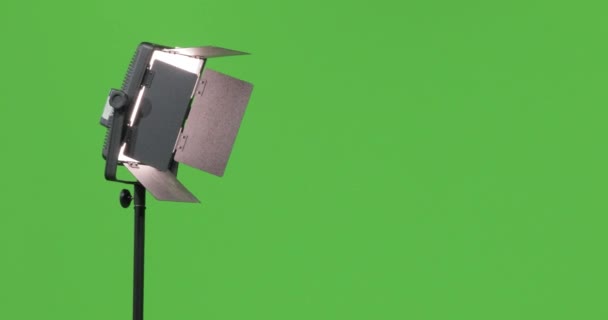 Film Production Studio Led Light Using Chroma Studio Studio Led — Stock Video