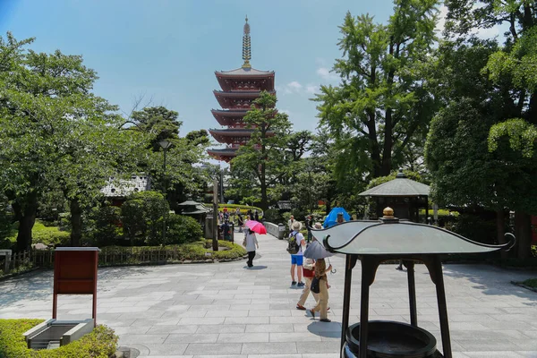 Tokio Gebouw Toren Uitzicht Vanaf Het Park — Stockfoto