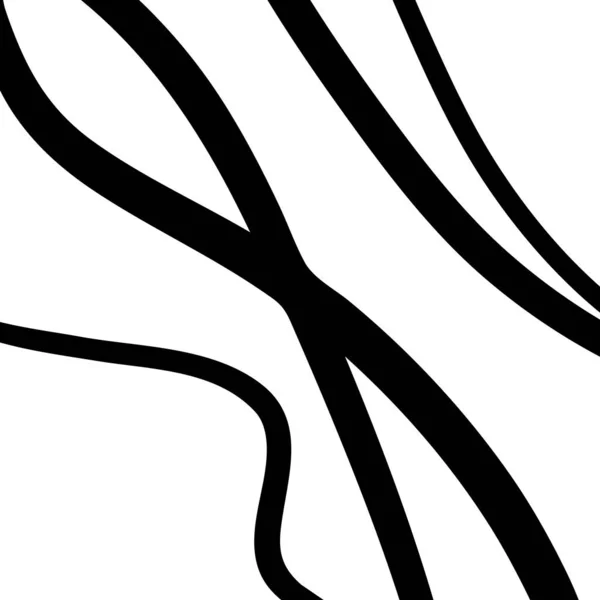 Líneas abstractas de onda diagonal negra. Arte moderno, póster, fondo, decoración del hogar en estilo minimalista. Ilustración vectorial. — Vector de stock