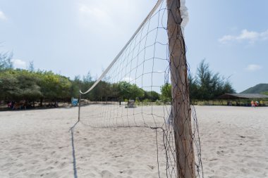 boş sahilde Voleybol net