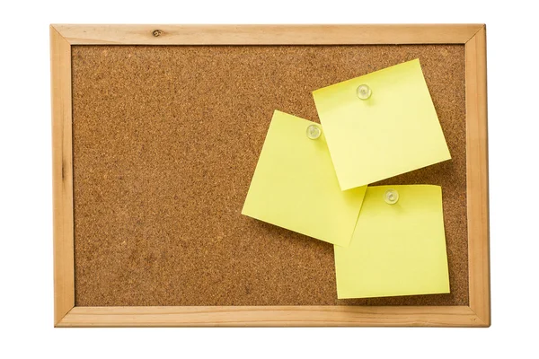 Žlutá poznámek sticky notes — Stock fotografie