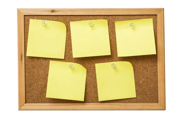 Yellow sticky notes — Stock Photo, Image