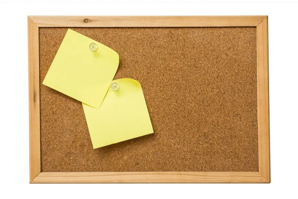 Žlutá poznámek sticky notes — Stock fotografie