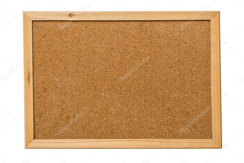 blank cork board