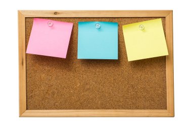 renkli yapışkan notlar