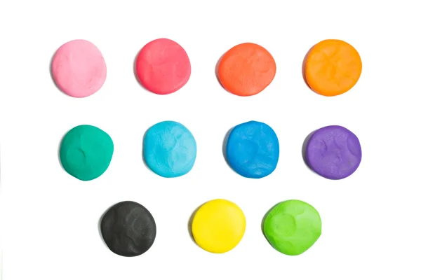 Különböző színű agyag — Stock Fotó