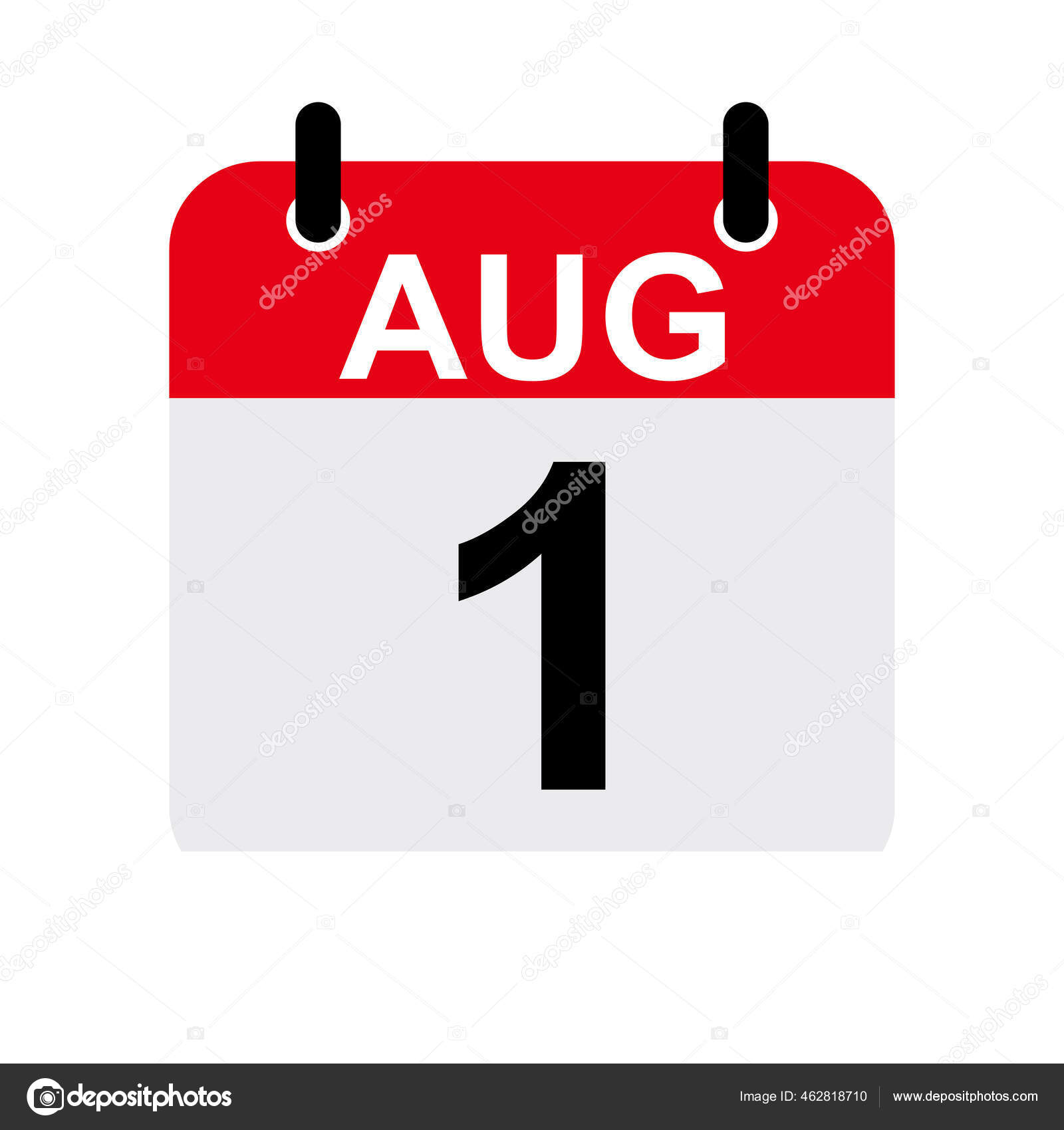 Agosto Calendario Icono Vector Fecha Dia Mes Imagen Vectorial De C Rachmat280814 Gmail Com 462818710 Depositphotos