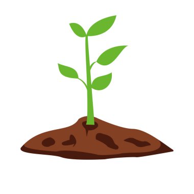 Genç ağaç serbest vektör imajı