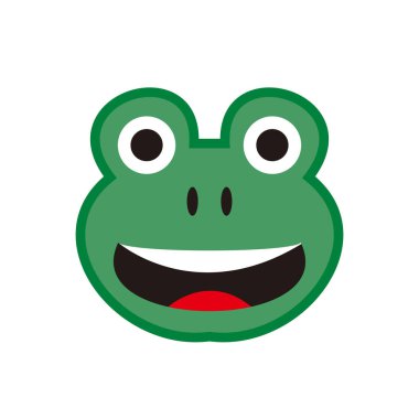  Simge kurbağa hayvan vektör illüstrasyonu