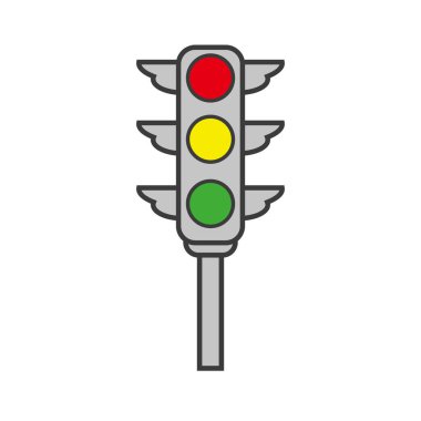 Tasarım Çizimi Trafik Işığı Biçimi