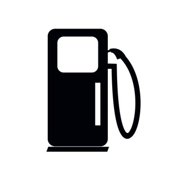 Benzin İstasyonu Vektör Simgesi Tasarımı