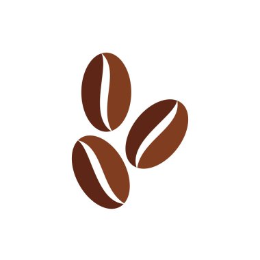 Kahve dükkanı için kahve çekirdeği ikonu.