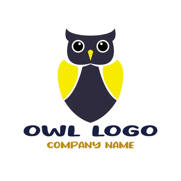 Diseño Animal Búho Logo Pájaro — Vector de stock