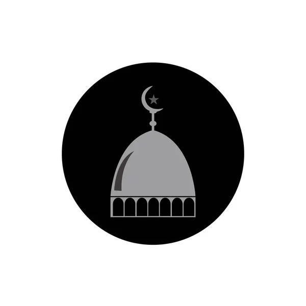 Mecset Ikon Illusztráció Sablon Tervezés — Stock Vector
