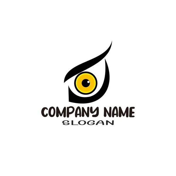 Diseño Concepto Icono Logo Ojo Águila — Vector de stock