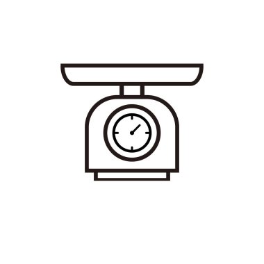 Tasarım simgesi denge vektörü çizimi.