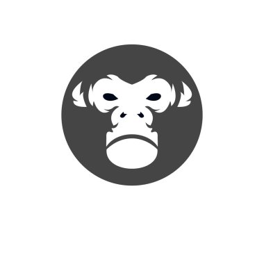 Simge logosu goril vektör çizimi