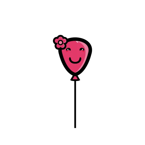 Leuke Ontwerp Ballonnen Vector Illustratie — Stockvector