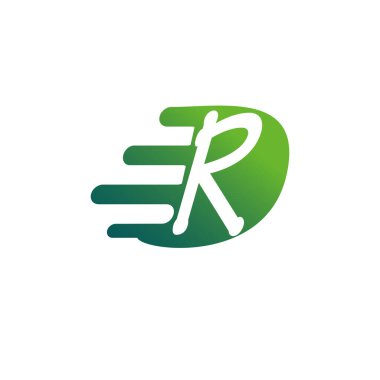 R harfi logo tasarımı grafiği