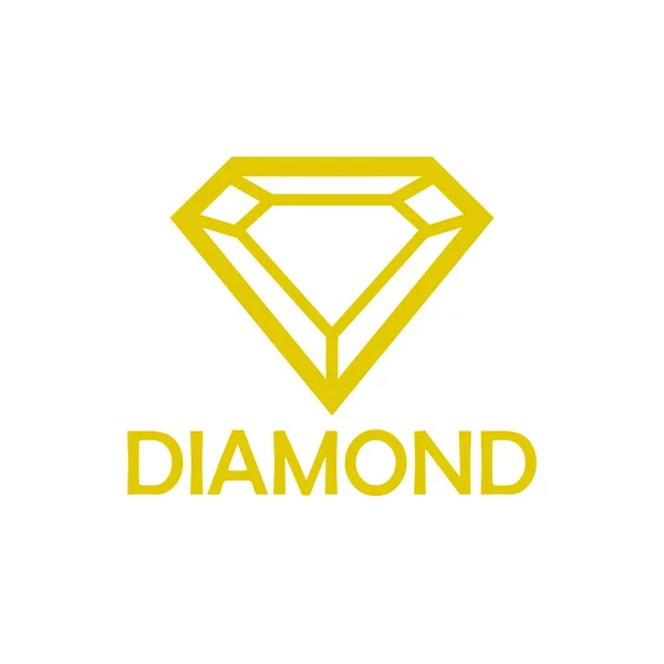 Λογότυπος Διαμάντι Κρύσταλλο Δημιουργική Σχεδίαση Εικονογράφηση — Διανυσματικό Αρχείο