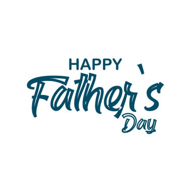 Baba günü metin vektör arkaplan tasarımı