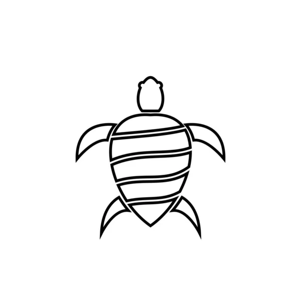 Design Schildkröte Logo Vektor Vorlage Illustration — Stockvektor