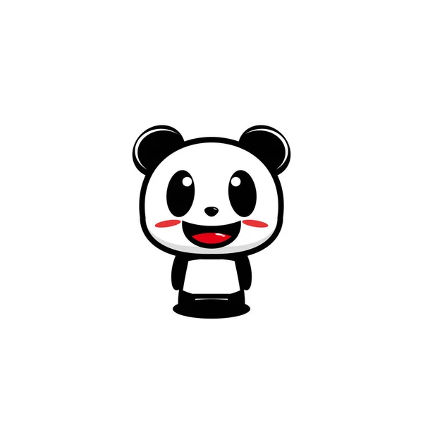 熊猫可爱的卡通设计图解 — 图库矢量图片
