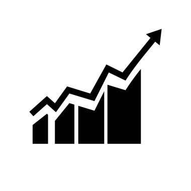 Finans sektörü için hızlı büyüme veya düşüş simgesi