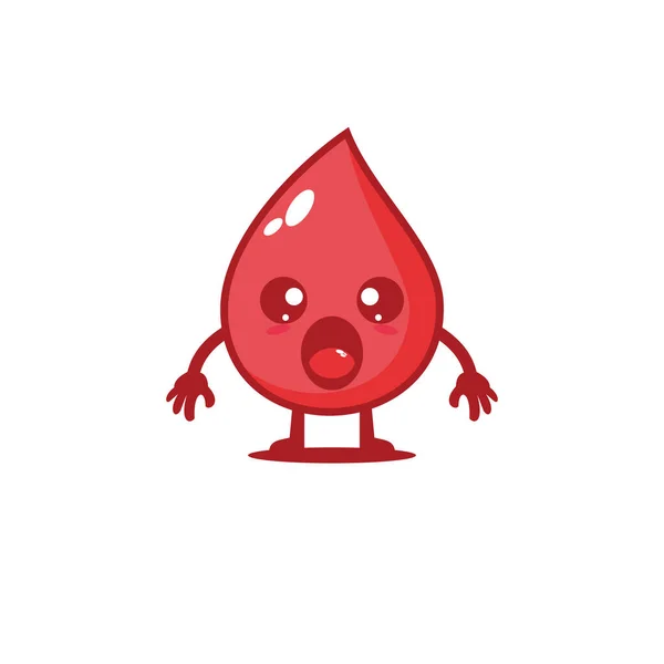 Cute Blood Group Vector Character Design Illustration — Stock Vector