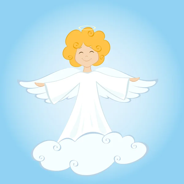 bir bulutun üzerinde Angel