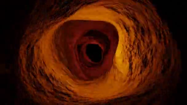 Tube Organique Animation Boucle Vagues Dans Grotte Rapide Bouger Vidéo — Video