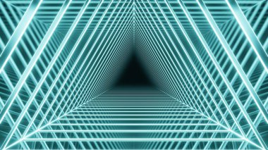 VJ üçgen arkaplan 3D illüstrasyon