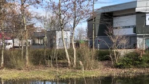 Gouda Belanda March 2021 Stasiun Daur Ulang Cyclus Ditembak — Stok Video