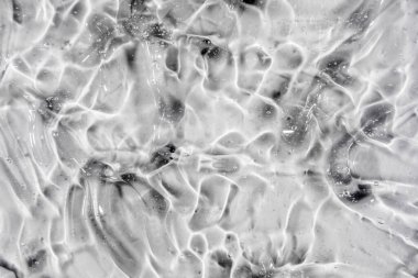 Sıvı krem jöle, köpüklü yeşil mavi kozmetik doku.