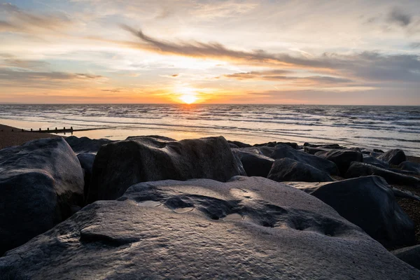 Brighton rochers lever de soleil — Photo